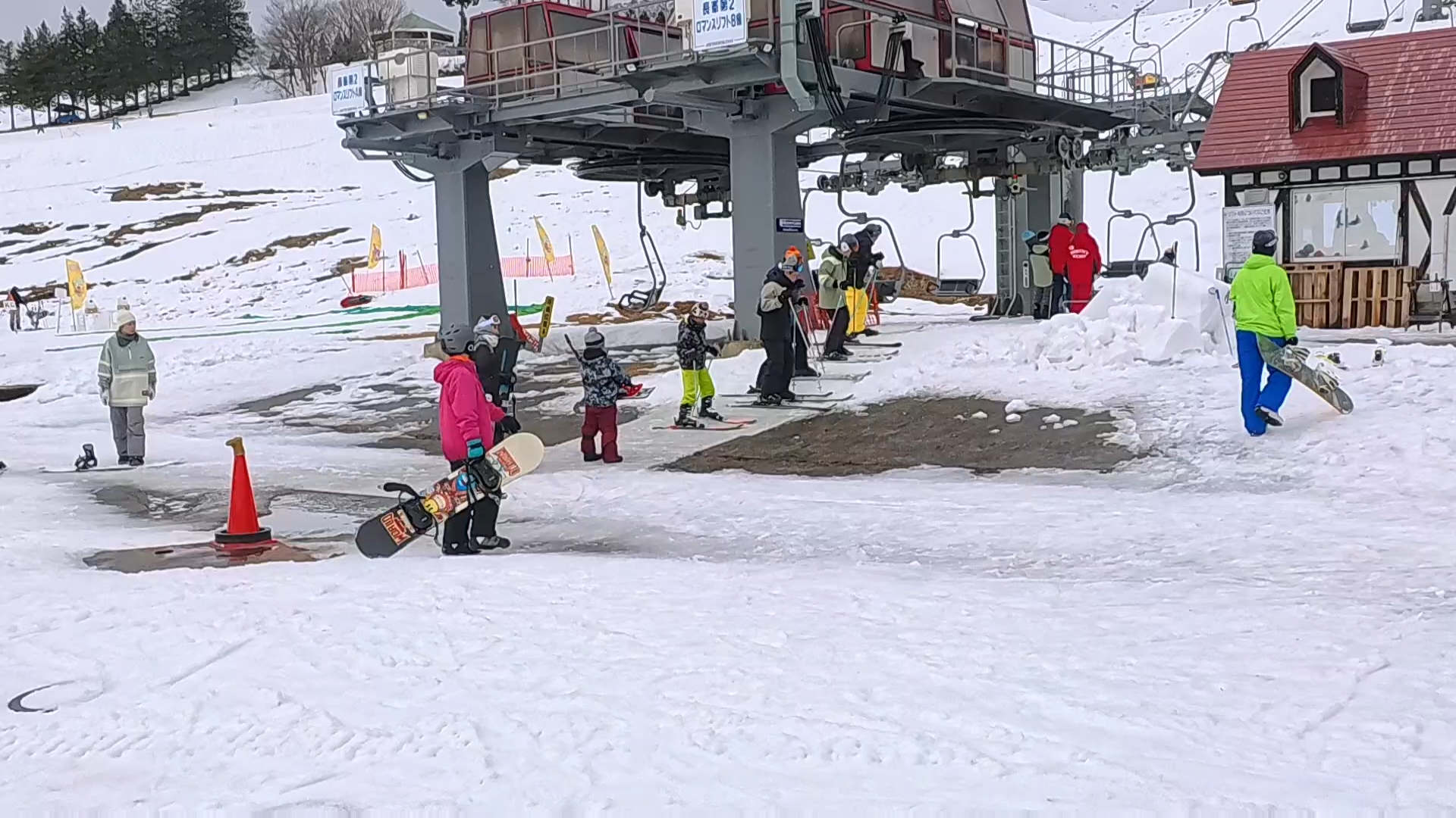 Ski resort with little snow