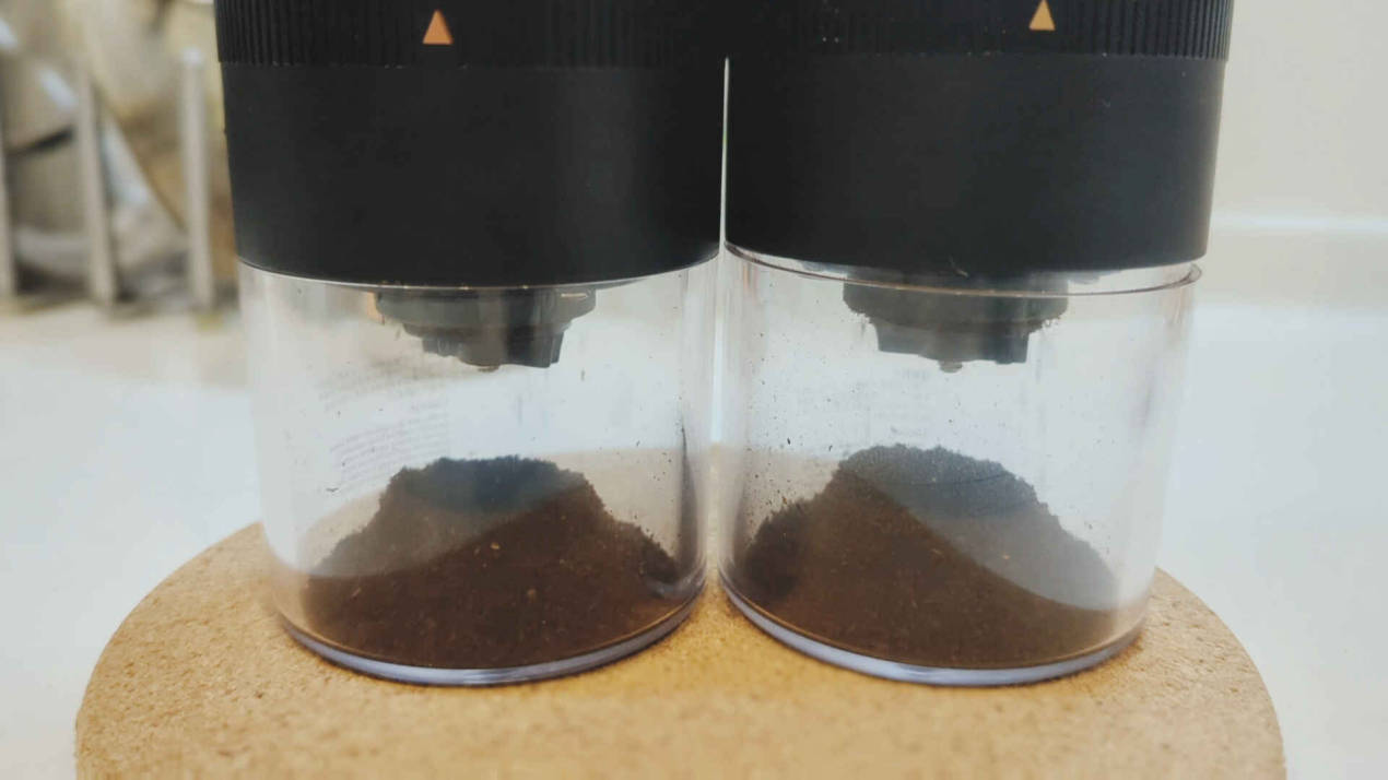 Grinding coffee beans